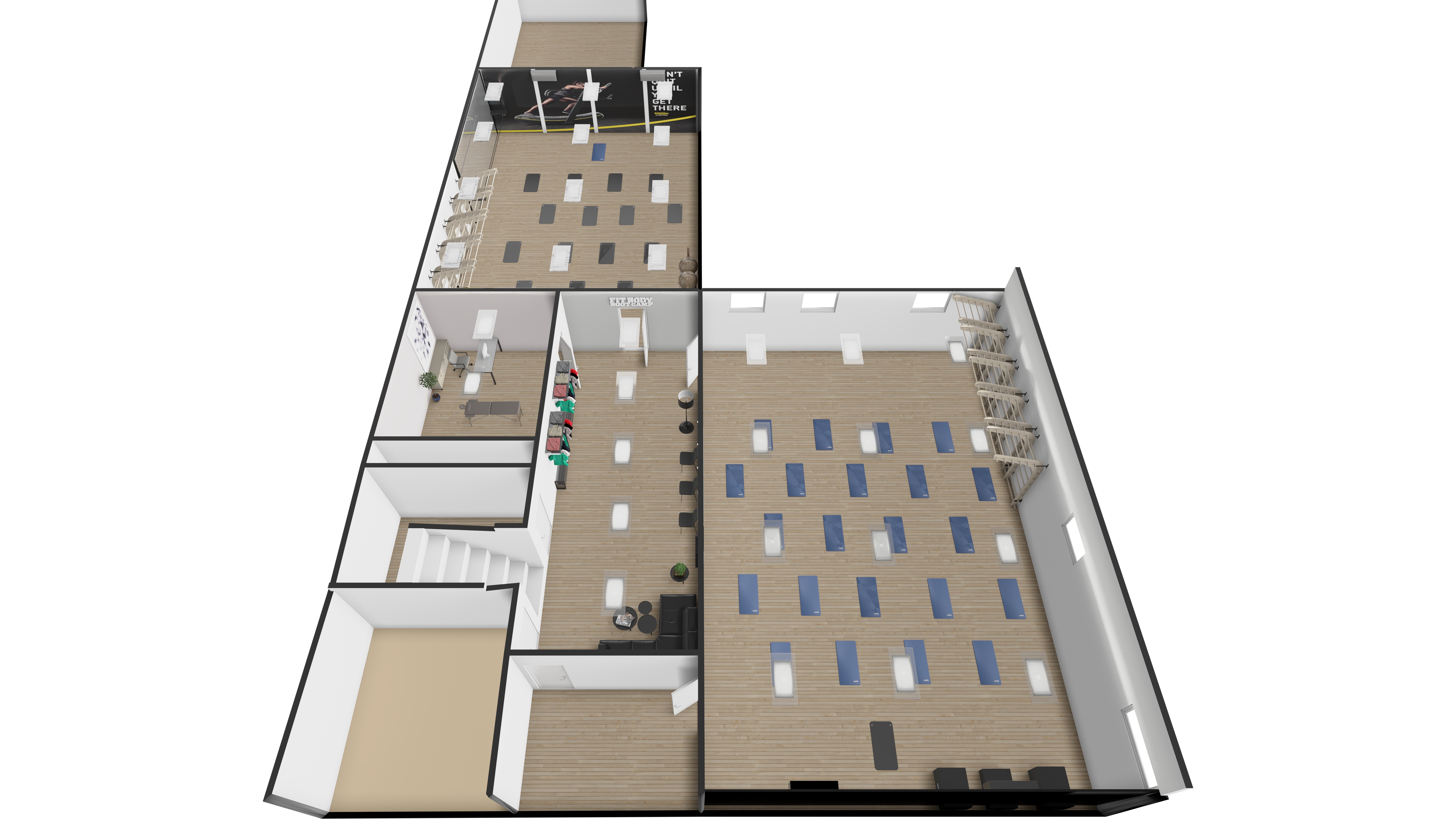 FITSPACE Raumkonzept - Grundriss Übersicht