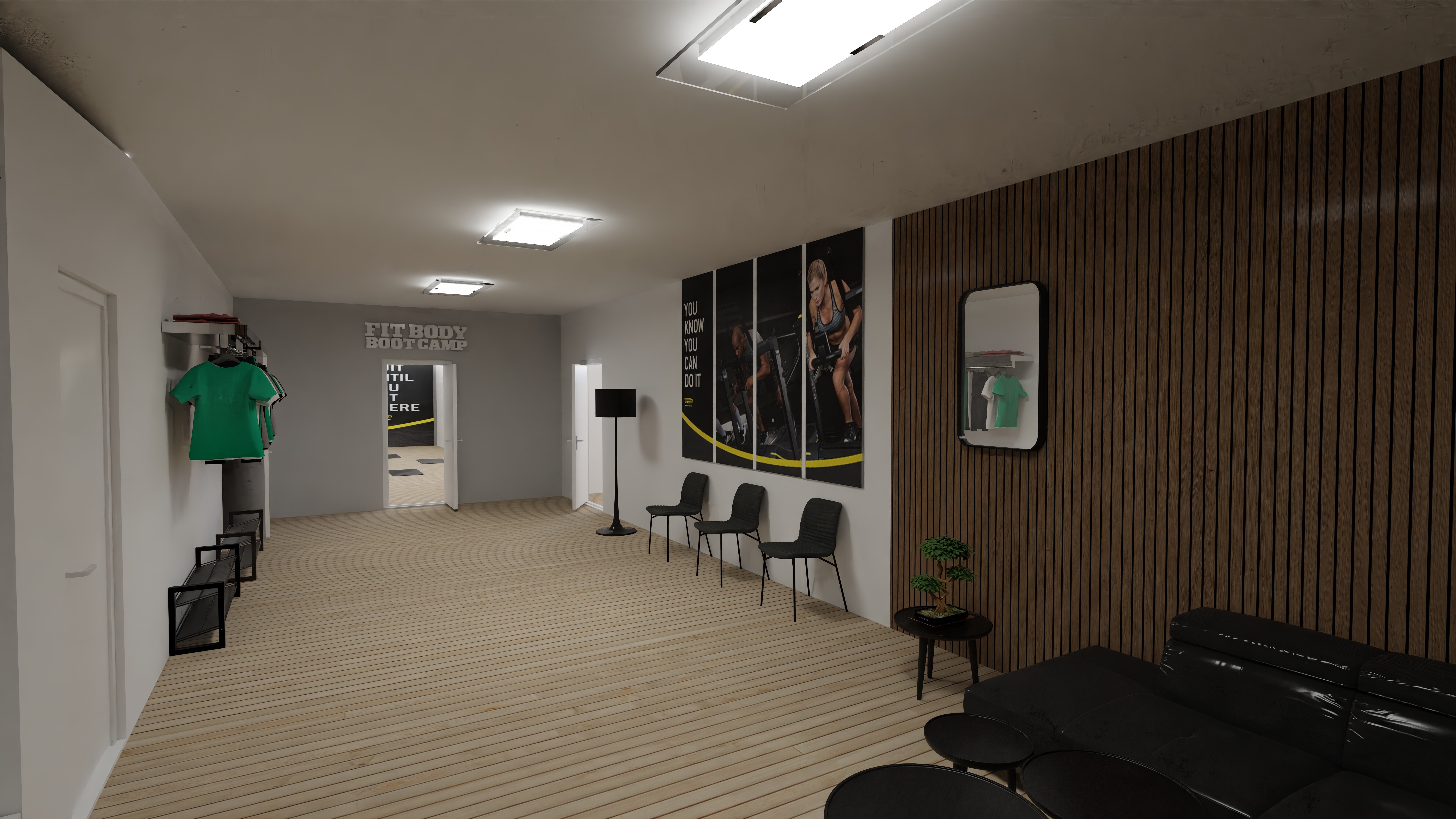 FITSPACE Vorraum - Eingangsbereich mit Sitzgelegenheiten